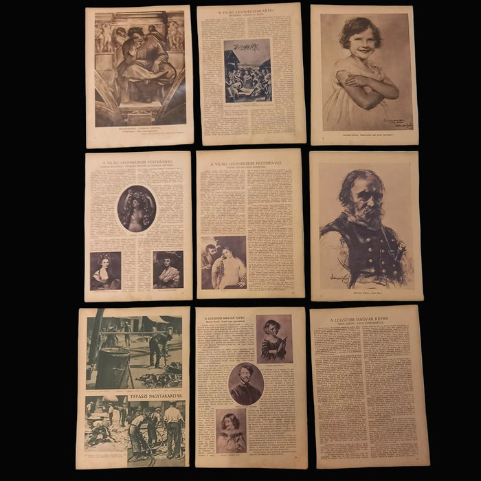 Vintage Ephemera Art Prints 1930 Classical Family Mother Child Venus Bronzino Titian