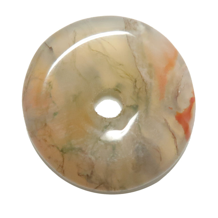 White Moss Agate Gemstone Donut Carnelian Creator