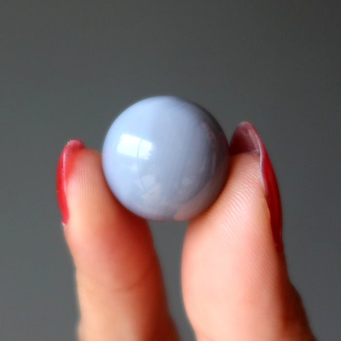 blue lace agate sphere