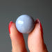 blue lace agate sphere