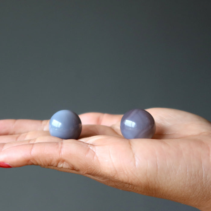 blue lace agate spheres