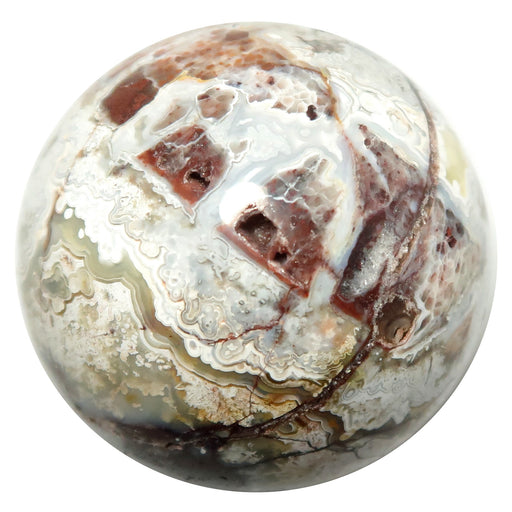 crazy lace agate sphere