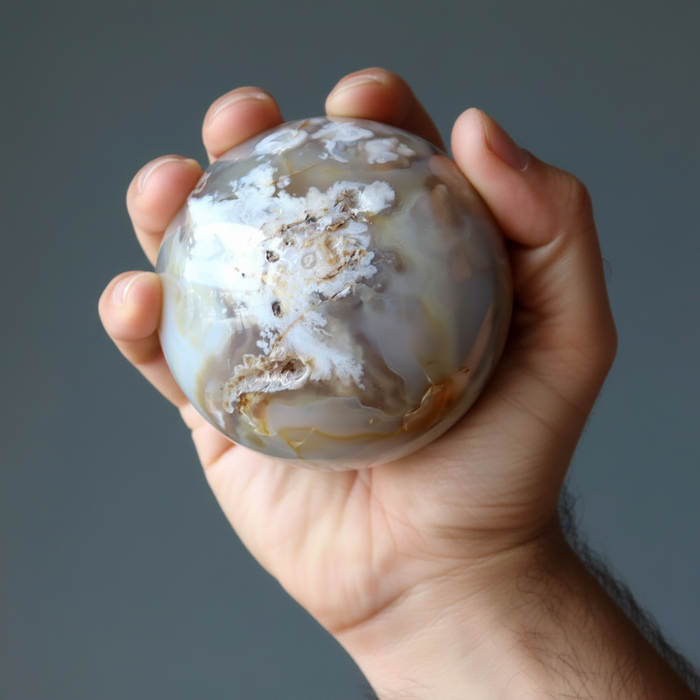 Flower Agate Sphere My Favorite Things Crystal Ball