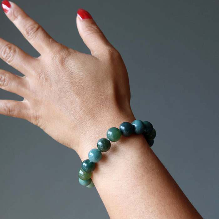 Green Agate Bracelet Love Life Grounding Crystals