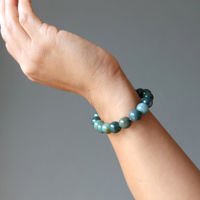 Green Agate Bracelet Love Life Grounding Crystals