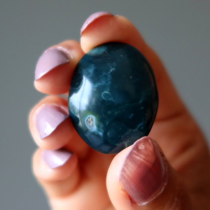 Green Agate Grid Crystal Nature Nurture Gem