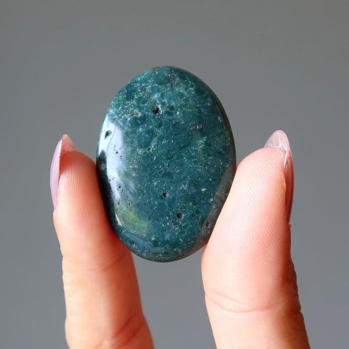 Green Agate Grid Crystal Nature Nurture Gem