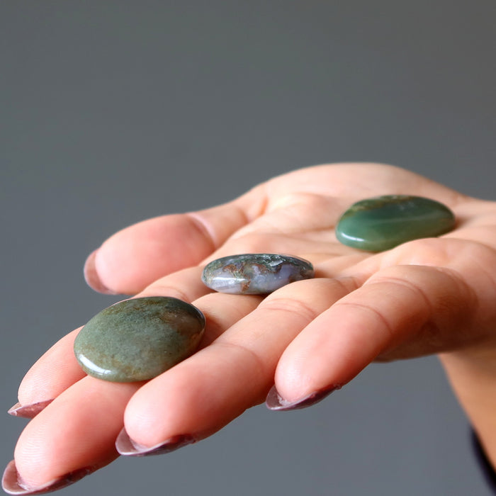 moss agate stones