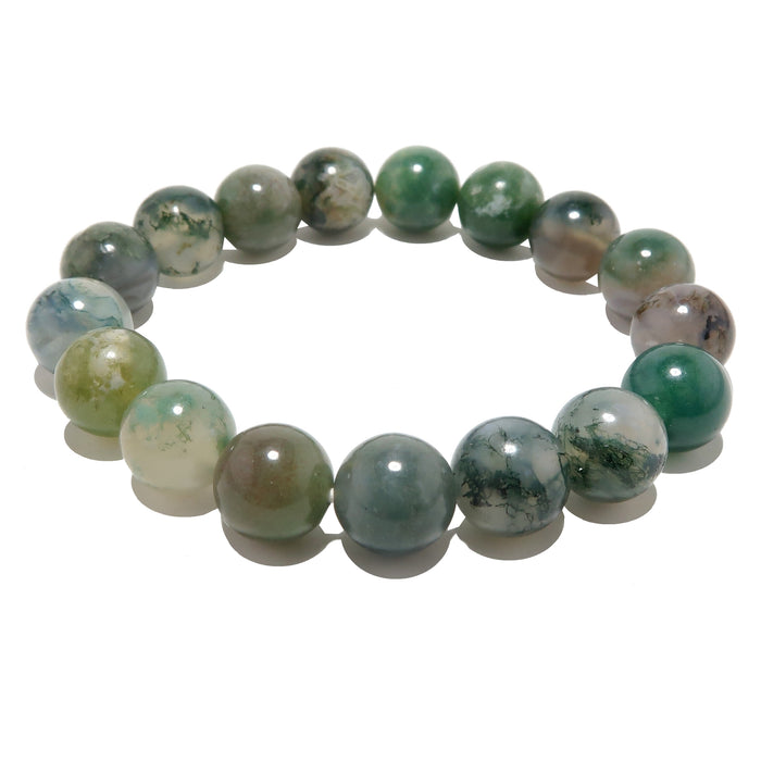 Moss Agate Bracelet Alive and Thrive Crystal