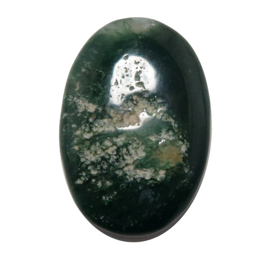 moss agate cabochon oval