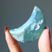 moss agate moon stone
