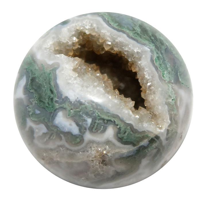 moss agate sphere