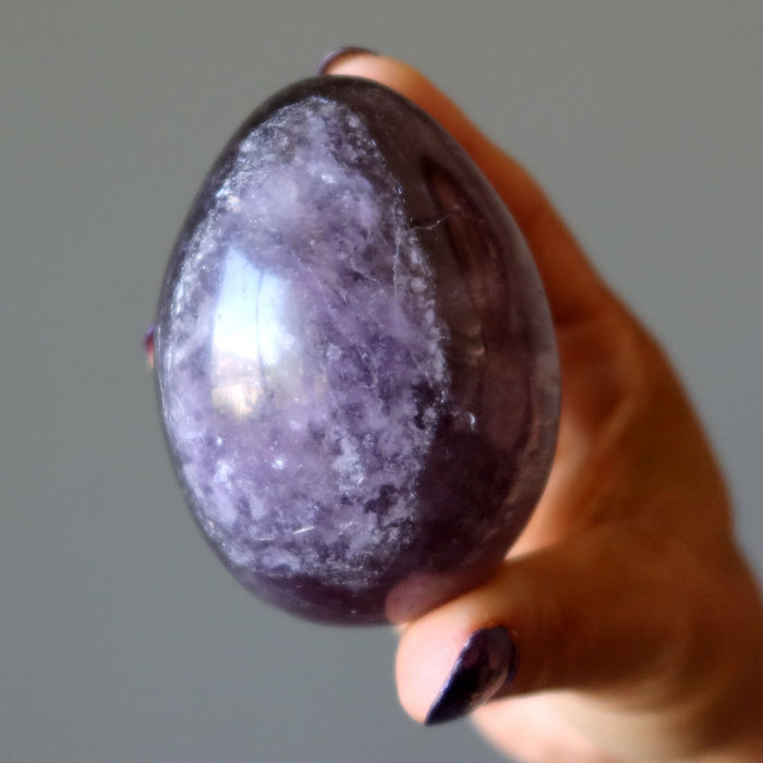 Amethyst Egg Purple Crystal Sacred Spiritual Stone