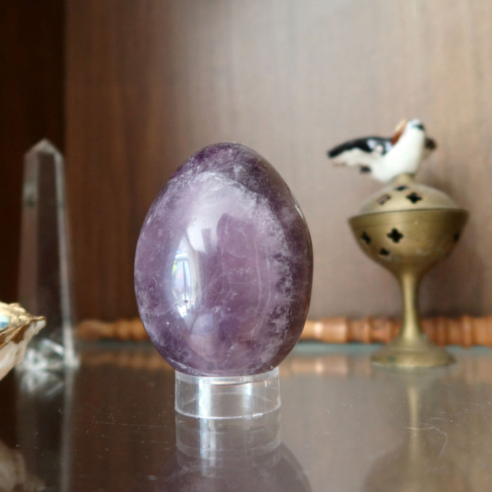 Amethyst Egg Purple Crystal Sacred Spiritual Stone