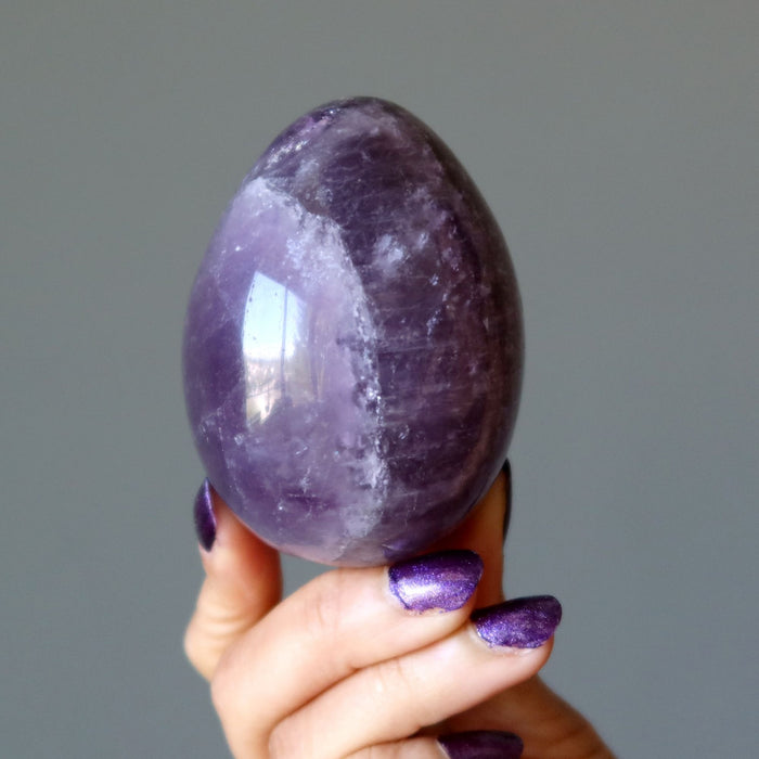 Amethyst Egg Purple Crystal Sacred Spiritual Stone