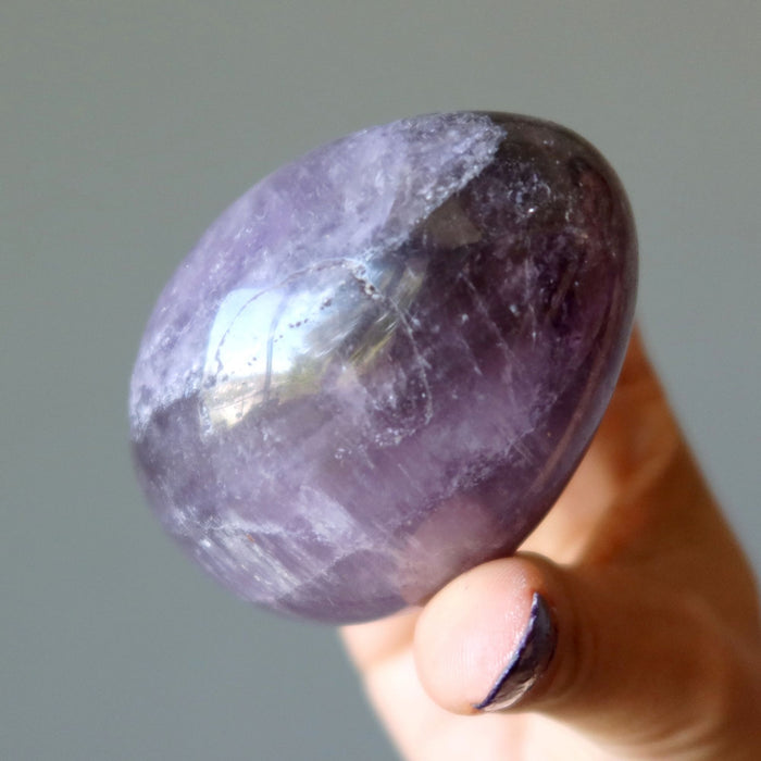 Amethyst Egg Purple Crystal Sacred Spiritual Stone