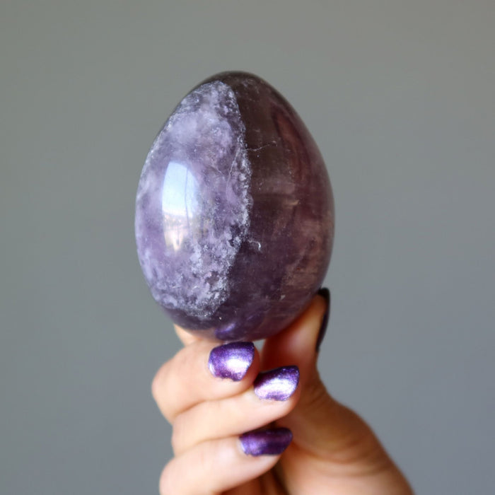 Amethyst Egg Purple Crystal Sacred Spiritual Stone