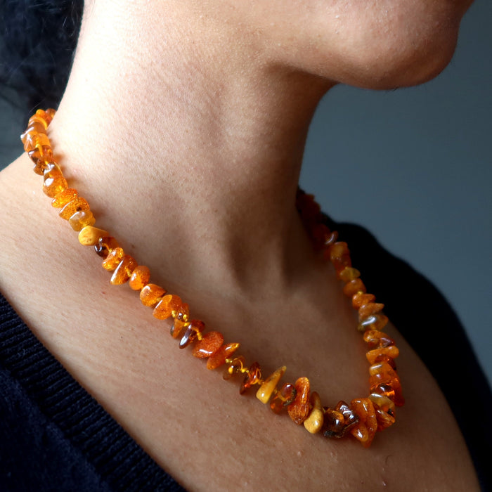 Amber Stone Necklace