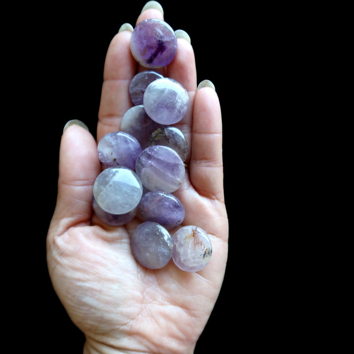 Amethyst Amulet Bundle of 13 Crystal Purple Mandala Coin