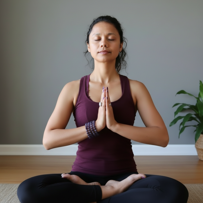 Amethyst Bracelet Deep Purple Divinity Beads