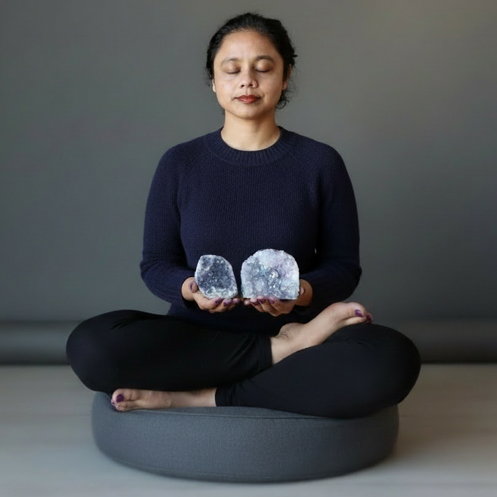 Amethyst Geode Purple Meditation Desktop Cluster