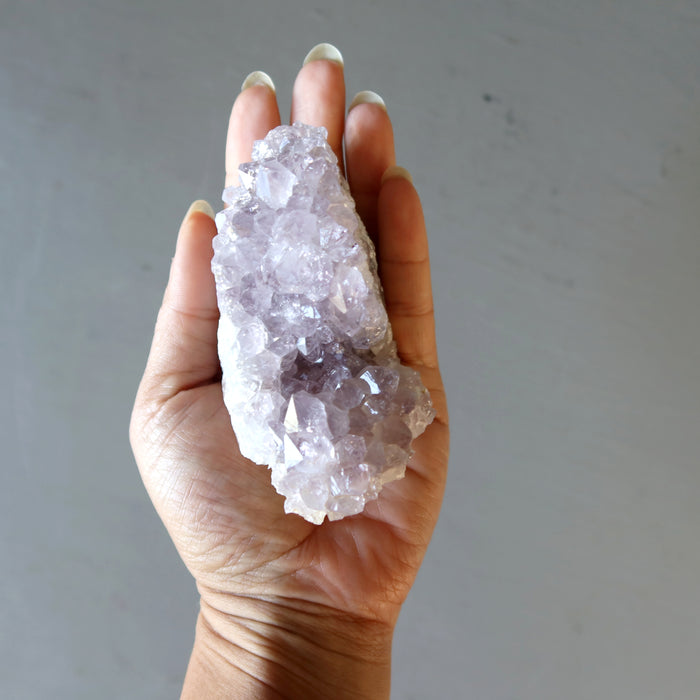 Amethyst Geode Purple Sparkling Crystal Cluster 2.75 inch