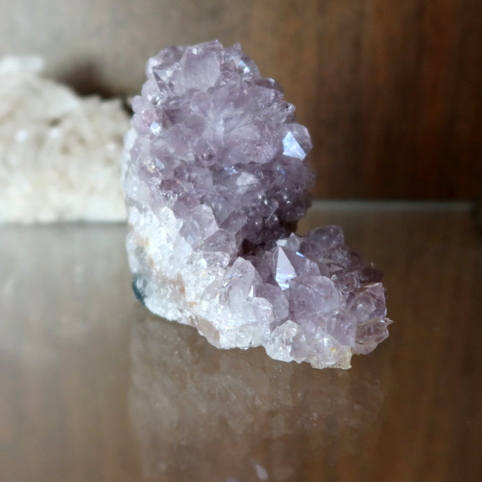 Amethyst Geode Purple Sparkling Crystal Cluster 2.75 inch