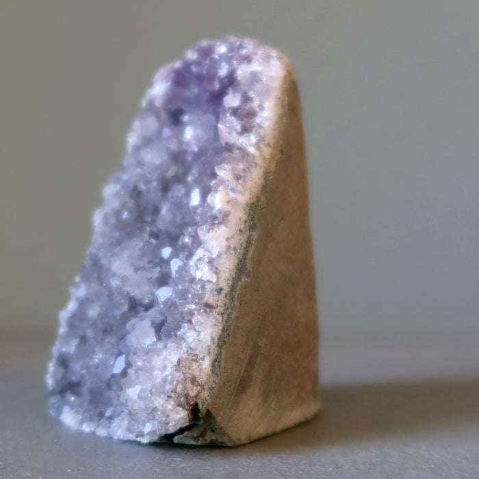 Amethyst Geode Purple Gemstone Cluster Dome 3 inch