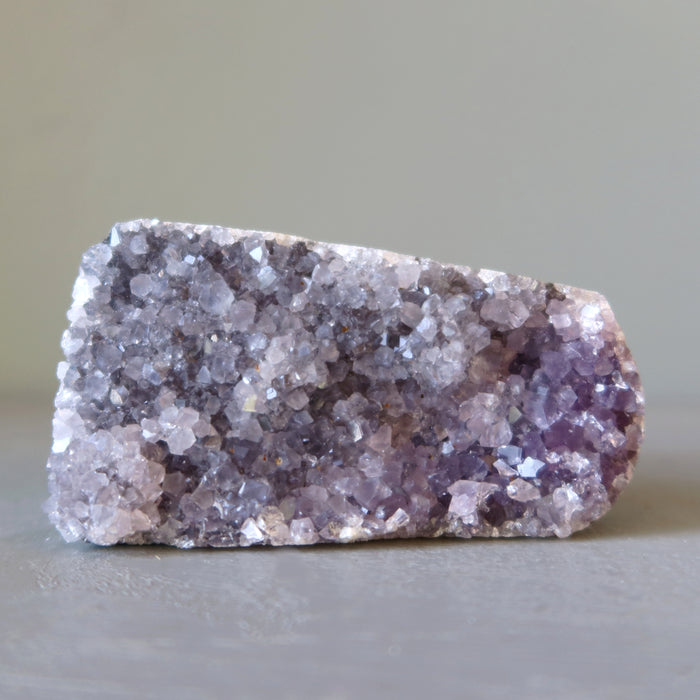 Amethyst Geode Purple Gemstone Cluster Dome 3 inch