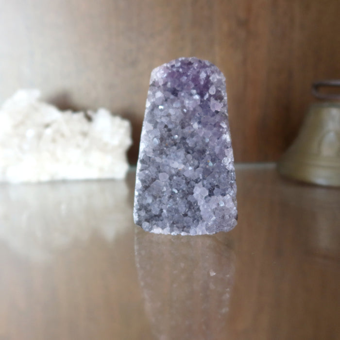 Amethyst Geode Purple Gemstone Cluster Dome 3 inch