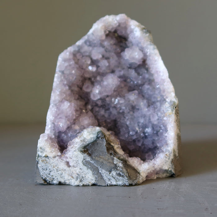 Amethyst Geode Purple Sparkling Crystal Cluster 4.5 inch