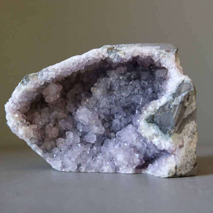 Amethyst Geode Purple Sparkling Crystal Cluster 4.5 inch