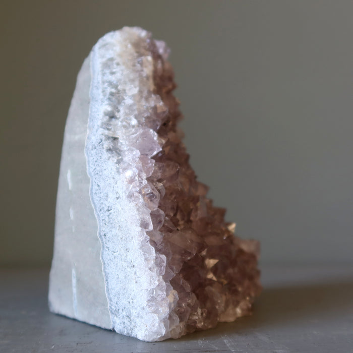 Amethyst Geode Purple Sparkling Crystal Cluster 5 inch