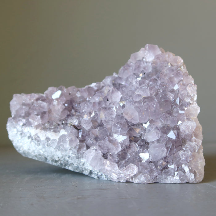 Amethyst Geode Purple Sparkling Crystal Cluster 5 inch