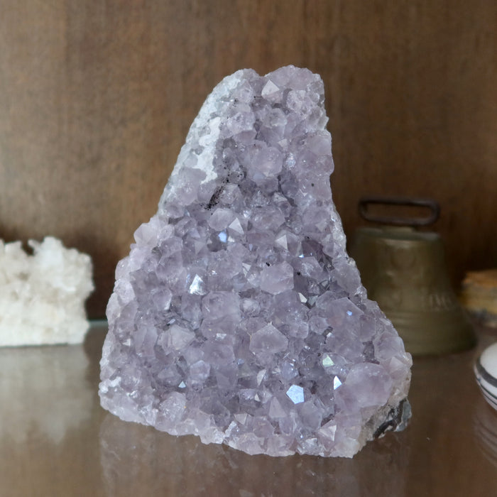 Amethyst Geode Purple Sparkling Crystal Cluster 5 inch