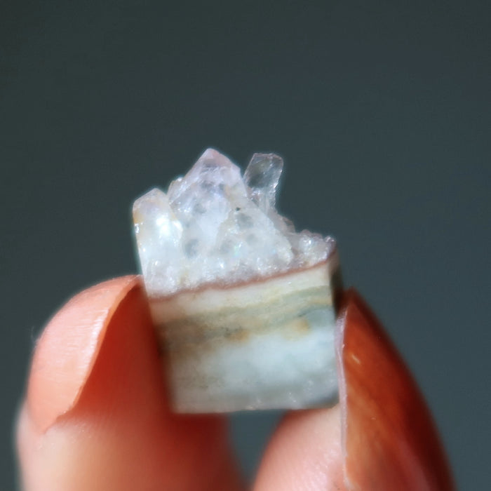 Amethyst Geode Set 4 Slices of Heaven Mini Cabochons