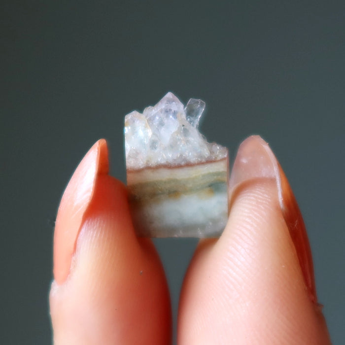 Amethyst Geode Set 4 Slices of Heaven Mini Cabochons