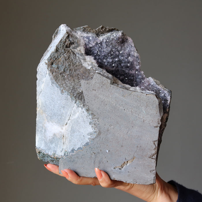 Amethyst Geode Spiritual Tranquility Crystal Cave 8 inch