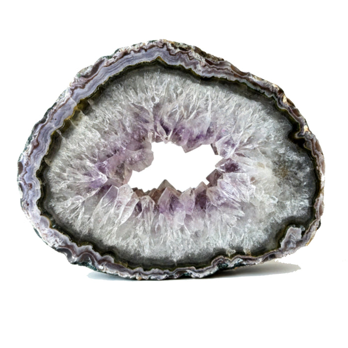 Amethyst Geode Ocho Portal Purple Open Window Crystal Showpiece