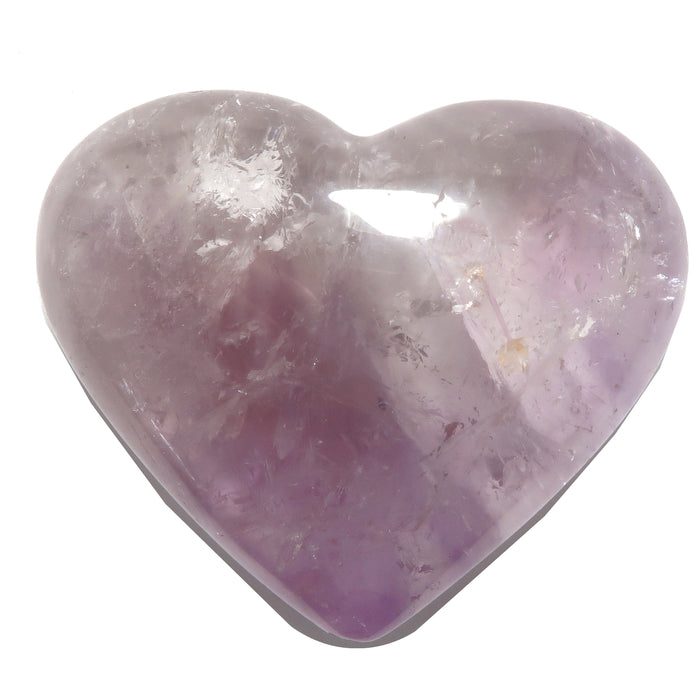 Amethyst Heart Light Purple Crown Chakra Clarity Stone