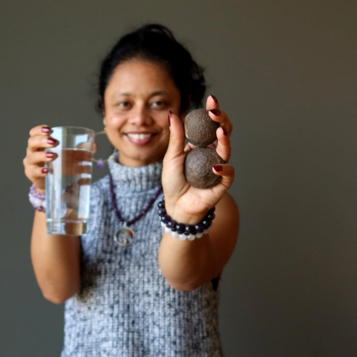 moqui marbles and water after meditation