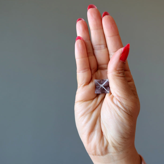 Amethyst Merkaba Purple Star Spiritual Crystal