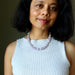 woman wearing Lavender Amethyst necklace