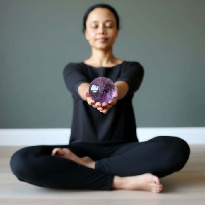 Amethyst Sphere High Archangel Crystal Ball