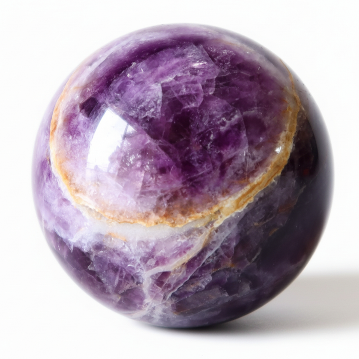 Amethyst Sphere Ring of Fire Purple Crystal Ball