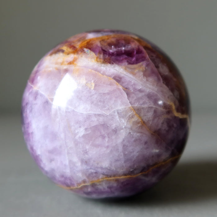 Amethyst Sphere Ring of Fire Purple Crystal Ball