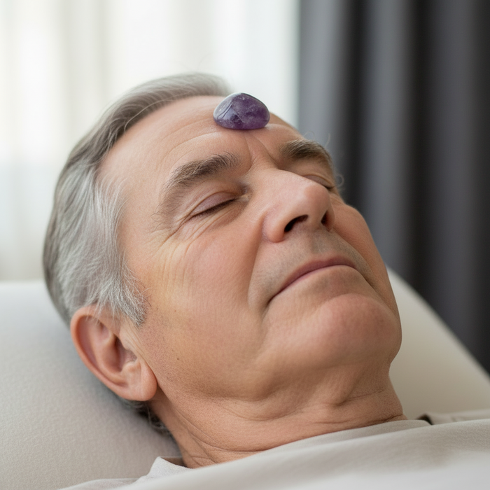 Amethyst Tumbled Stone Spiritual Ritual Purple Crystal