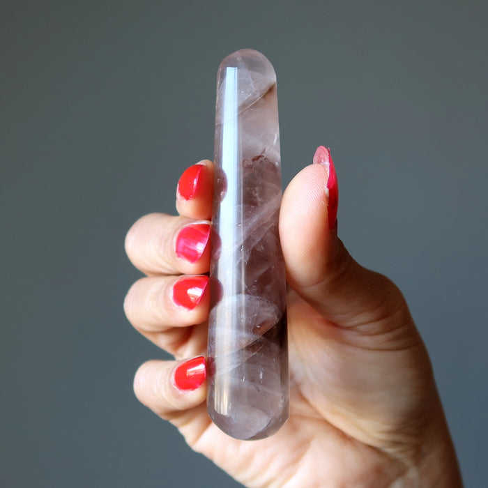 Amethyst Massage Wand Sacred Care Crystal Light Purple