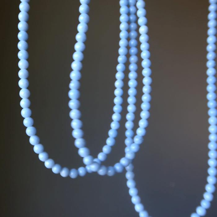  Angelite beaded necklaces