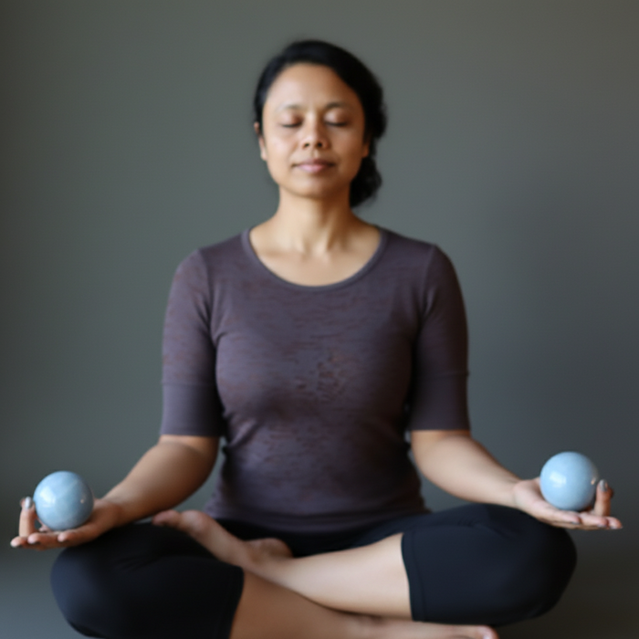 Angelite Sphere My Angels Up Above Crystal Ball